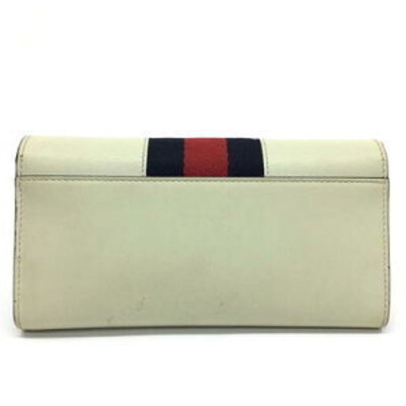 Gucci Sherry Long Ivory Fold Wallet - Picture 1 of 7